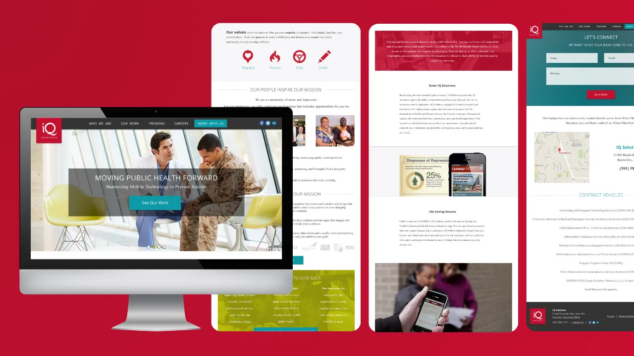 IQ Solutions website screenshot