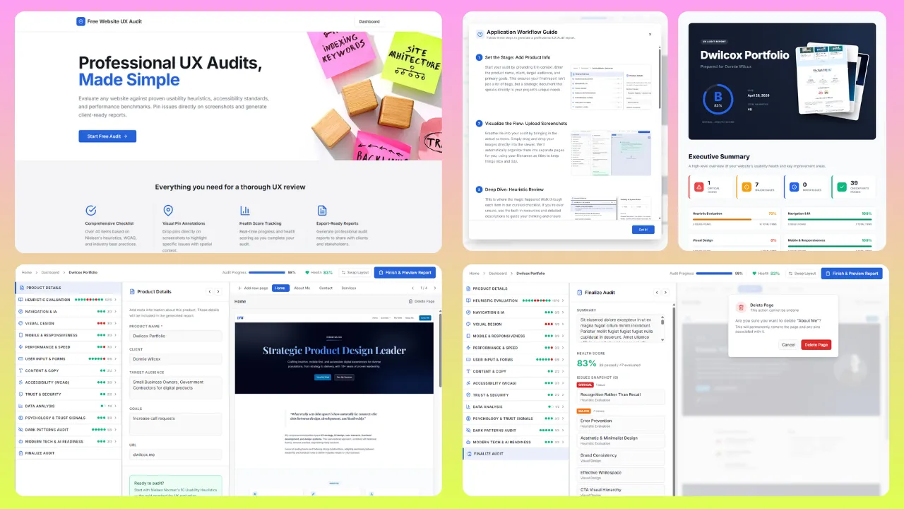 Free UX Audit screenshot