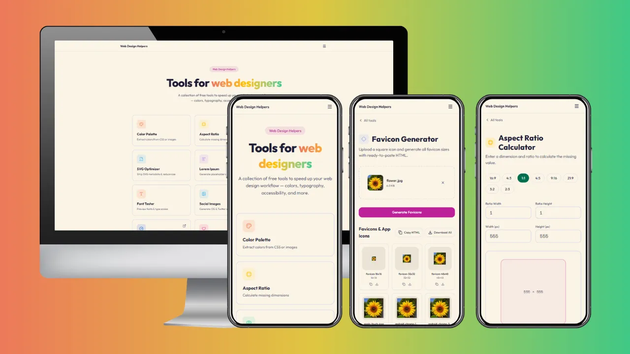 Web Design Helpers screenshot